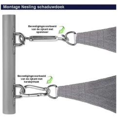 Nesling Coolfit 3.6x3.6x3.6m Navy Blauw -Woonwinkel 1000006858 0110