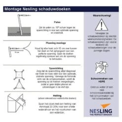 Nesling Coolfit 3.6x3.6x3.6m Navy Blauw -Woonwinkel 1000006858 0111