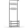 O'DADDY® Kapstok Staand - Schoenenrek - 18 Haken - 66x30x190cm - Zwart 1 O'DADDY® Kapstok Staand - Schoenenrek - 18 Haken - 66x30x190cm - Zwart -Woonwinkel 1000012486