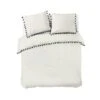Dindi Home - Dekbedovertrek Fleeky Fringes - 240x220 Cm - Wit 2 Dindi Home - Dekbedovertrek Fleeky Fringes - 240x220 Cm - Wit -Woonwinkel 1000034586