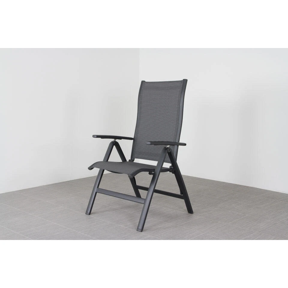 Suns New Castle Verstelbare Tuinstoel - Antraciet 5 Suns New Castle Verstelbare Tuinstoel - Antraciet - Afbeelding 3