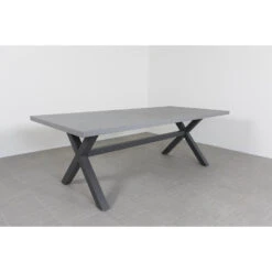 VDG Verona Betonlook Tuintafel 220 X 100 Cm. - Antraciet -Woonwinkel 1000053247 0102