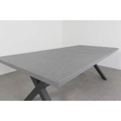 VDG Verona Betonlook Tuintafel 220 X 100 Cm. - Antraciet -Woonwinkel 1000053247 0103