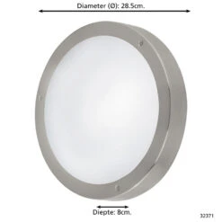 EGLO Vento 2 - buitenverlichting - LED wandlamp met sensor - wit/staal -Woonwinkel 1000072125 0103