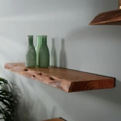 Wandplank Edwin 90cm - Hout - Bruin 9 Wandplank Edwin 90cm - Hout - Bruin -Woonwinkel 1000076601 0103