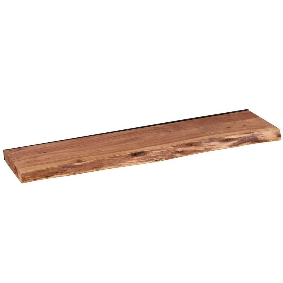 Wandplank Edwin 90cm - Hout - Bruin 3 Wandplank Edwin 90cm - Hout - Bruin