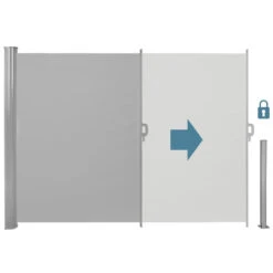 Tectake - Uittrekbaar Aluminium Windscherm Tuinscherm 200 X 300 Cm Grijs 8 Tectake - Uittrekbaar Aluminium Windscherm Tuinscherm 200 X 300 Cm Grijs -Woonwinkel 1000082555 0102