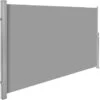 Tectake - Uittrekbaar Aluminium Windscherm Tuinscherm 200 X 300 Cm Grijs -Woonwinkel 1000082555
