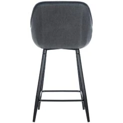 CLP Set Van 2 Barkrukken Gibson Stof Grijs -Woonwinkel 1000092161 0102