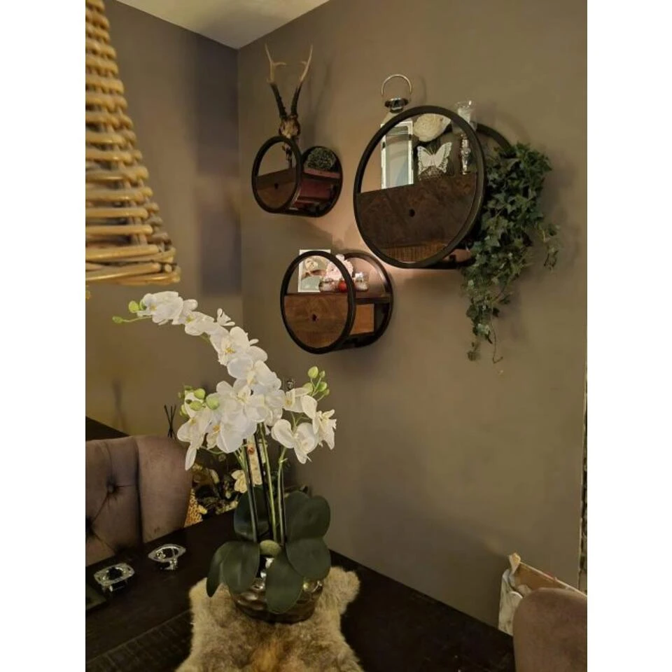 Kalfort Calro Industrieel Wandrek Set Van 3 - 30 Cm 5 Kalfort Calro Industrieel Wandrek Set Van 3 - 30 Cm - Afbeelding 3