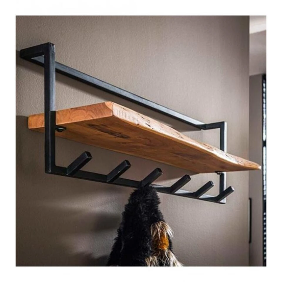 Kalfort Stockton Kapstok Met Hoedenplank 6 Haken - 25x100x32 Cm 5 Kalfort Stockton Kapstok Met Hoedenplank 6 Haken - 25x100x32 Cm - Afbeelding 3