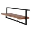 Kalfort Stockton Kapstok Met Hoedenplank 6 Haken - 25x100x32 Cm -Woonwinkel 1000094091