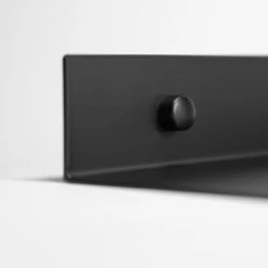 QUVIO Metalen Muur Plank - Zwart - 60 Cm -Woonwinkel 1000097092 0103