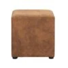 Hocker Nando - Cognac - 45x45x45 Cm -Woonwinkel 10209451
