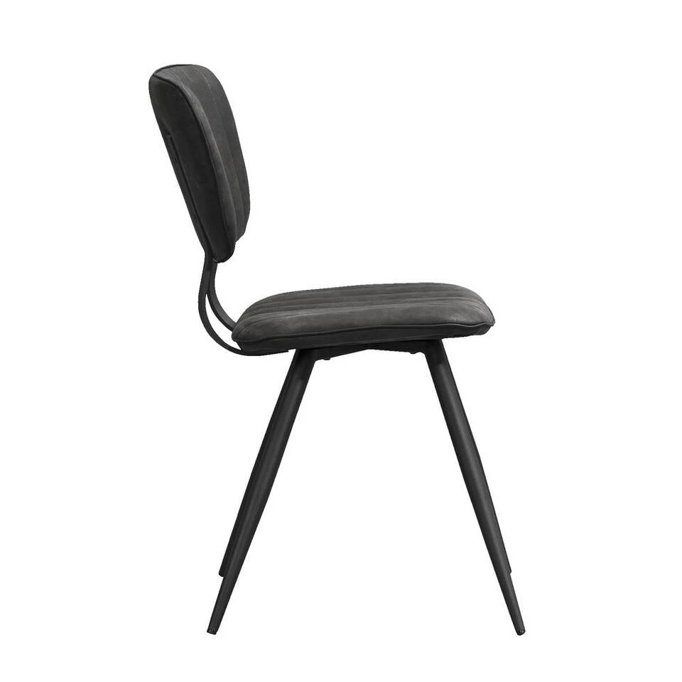 Eetkamerstoel Brim - Stof - Antraciet 6 Eetkamerstoel Brim - Stof - Antraciet - Afbeelding 4
