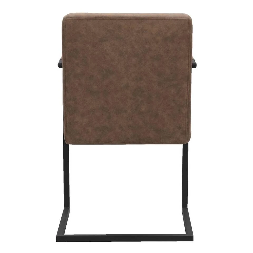 Eetkamerstoel Mats Met Armleuning - Cognac 5 Eetkamerstoel Mats Met Armleuning - Cognac - Afbeelding 3