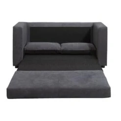 Slaapbank Sirena - Antraciet - 72x139x69 Cm -Woonwinkel 12600405 0101