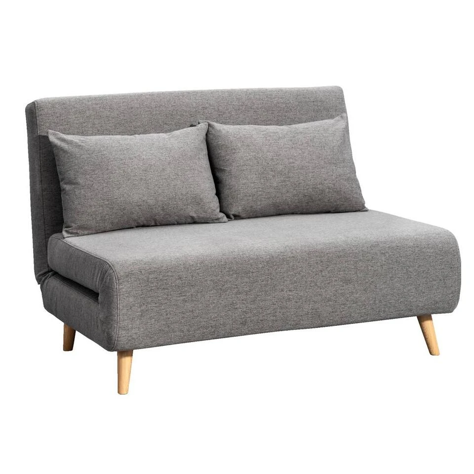 Slaapbank Luzern - Grijs - 81x121x90 Cm 4 Slaapbank Luzern - Grijs - 81x121x90 Cm - Afbeelding 2