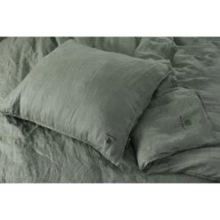 BLCKOUT Alabama - Linnen - Dekbedovertrek - 240x200/220 Cm - Groen -Woonwinkel 1448604970 0102