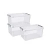 Curver Handy+ Opbergbox - 50L - 3 Stuks - Transparant Met Deksel 2 Curver Handy+ Opbergbox - 50L - 3 Stuks - Transparant Met Deksel -Woonwinkel 1645168536