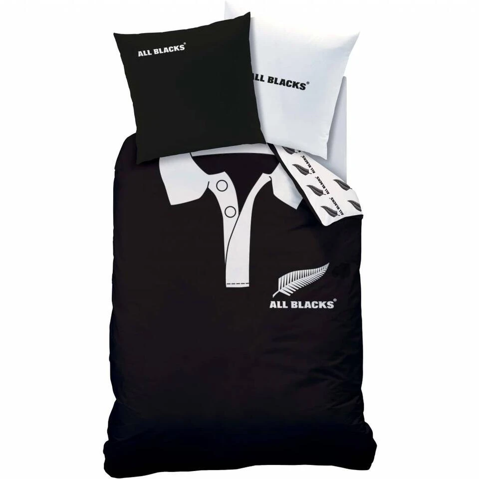 All Blacks Polo - Dekbedovertrek - Eenpersoons - 140 X 200 Cm - Zwart 3 All Blacks Polo - Dekbedovertrek - Eenpersoons - 140 X 200 Cm - Zwart