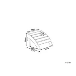 Beliani Voetenbankje ADIRONDACK - Grijs Kunsthout -Woonwinkel 1cb65d89849d4e14a3c2ea8858ffd361