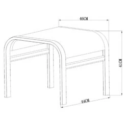 Le Sud Voetenbankje Cannes - Mat Grijs -Woonwinkel 50155486 9100