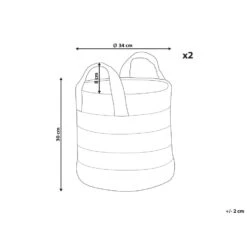 Beliani Mand GEREDE - Beige Jute -Woonwinkel 51959e8c9e514809b0e15bcf0a6a6323