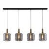 Hanglamp Toulouse 4-lichts - Zwart - 150x120x10 Cm -Woonwinkel 60104009