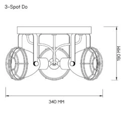 3-spot Do - Zwart -Woonwinkel 60201067 9700