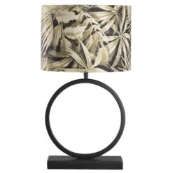 Voet Tafellamp Xavi - Zwart - 38x27x11 Cm -Woonwinkel 60351005 0102