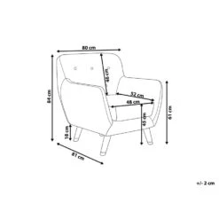Beliani Fauteuil BODO - Blauw Fluweel 8 Beliani Fauteuil BODO - Blauw Fluweel -Woonwinkel aab893f2054e4cd88a2b5f571b95b985