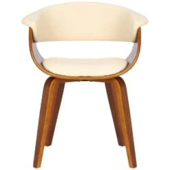 CLP Set Van 2 Bruce Eetkamerstoelen Frame Walnoot Kunstleder Crème 9 CLP Set Van 2 Bruce Eetkamerstoelen Frame Walnoot Kunstleder Crème -Woonwinkel c1db050d5f47407098e4317bd665dc13