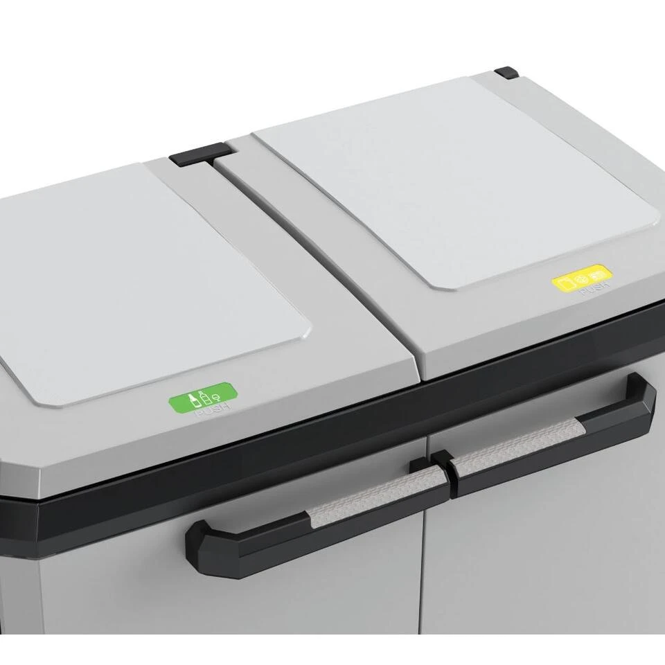 Keter Split Premium Recycling Kliko - Vuilbakken Buiten - 2x110L 5 Keter Split Premium Recycling Kliko - Vuilbakken Buiten - 2x110L - Afbeelding 3